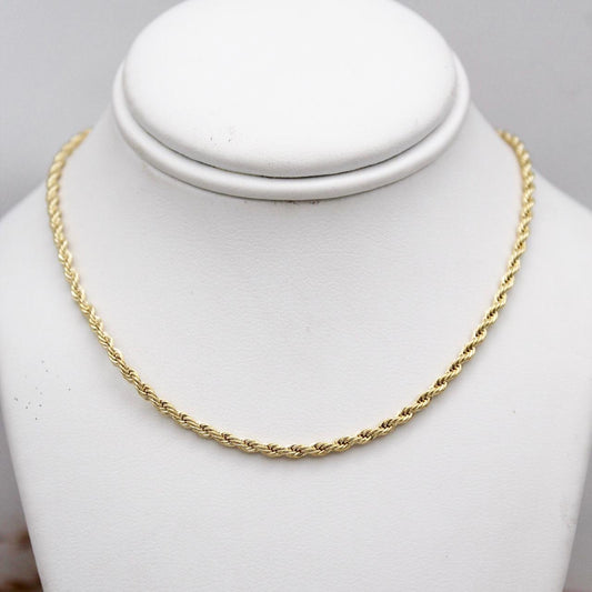 May Gold Rope 45cm Necklace