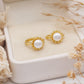 Sunny Pearl Huggie Earrings