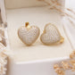 Arenna Heart Huggie Earrings