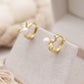 Ren Pearl Huggie Earrings