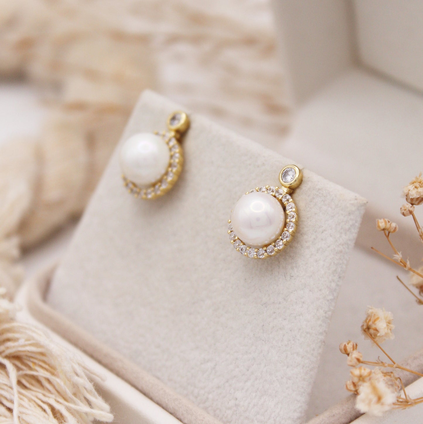 Morgana Pearl Stud Earrings