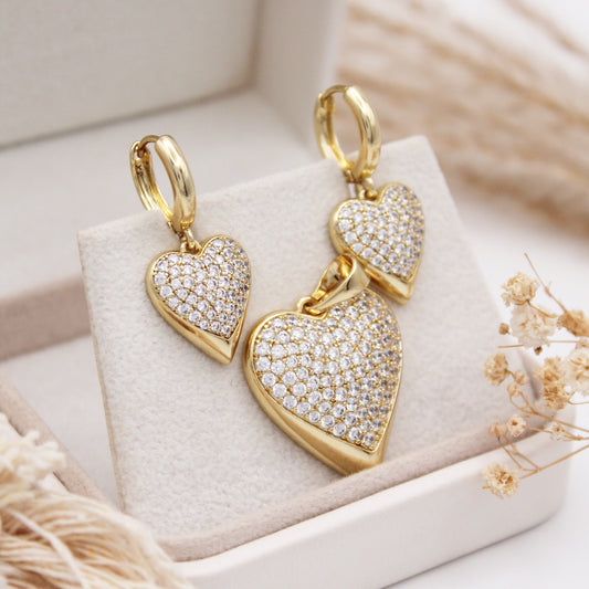 Carissa Heart Jewelry Set