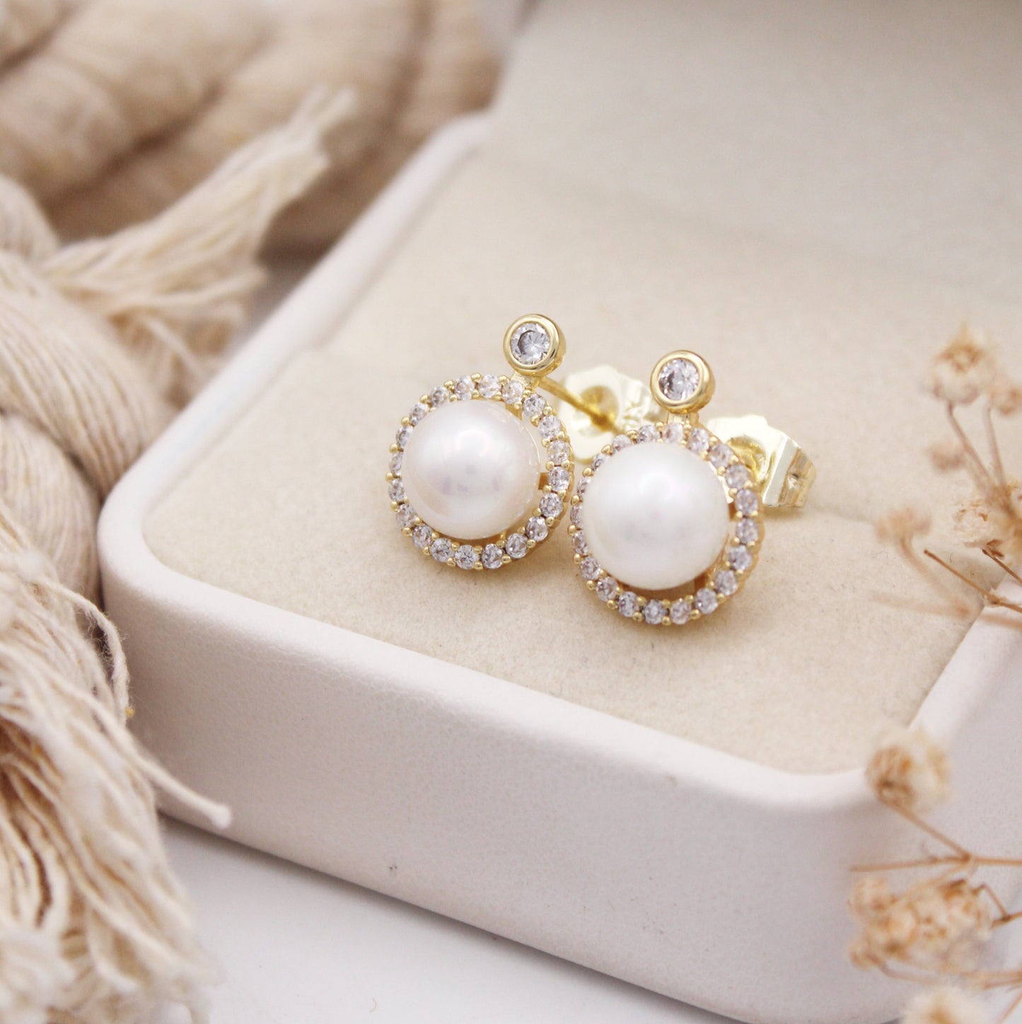 Morgana Pearl Stud Earrings