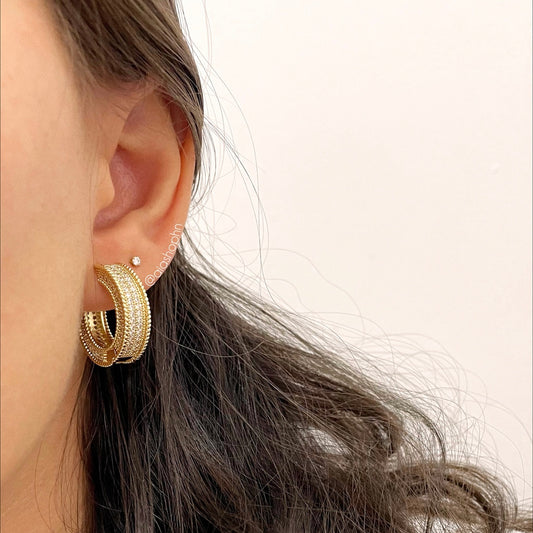 Juliette Gold Hoop Earrings