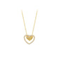 Nina Heart Gold Necklace